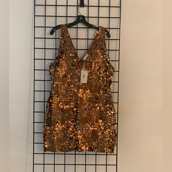 Ramy Brook Marley Copper Paillettes Dress - Picture 12 of 16